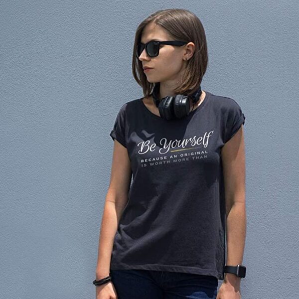 Be Bold and Bloom Be Yourself Women's Soft Comfortable T-Shirt - Image 4