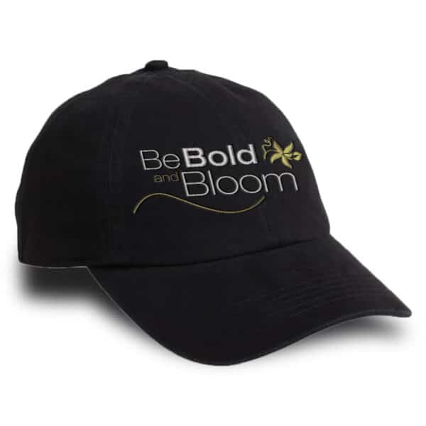 Black, Be Bold and Bloom Baseball Cap